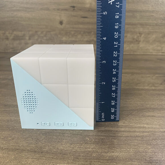 Rubik Cube Alarm Clock w/ Touch Night Light Portable Lamp Temperature Sensor - Picture 12 of 12